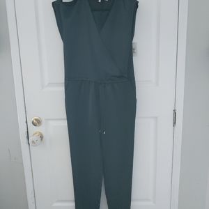 RACHEL By Rachel Roy Black Satin Jumpsuit S